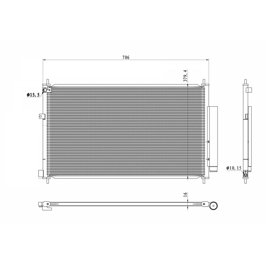 Condenseur Avec Déshydrateur Nrf 350419