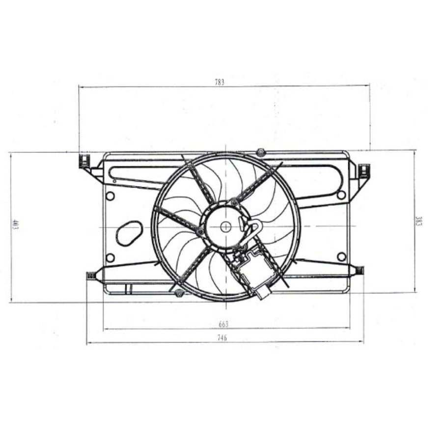 Ventilateur De Refroidissement Moteur Nrf 47879