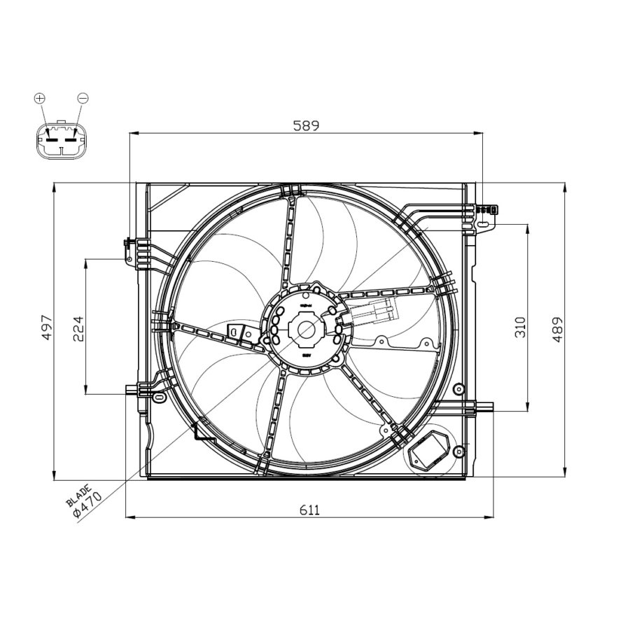 Ventilateur De Refroidissement Moteur Nrf 47897