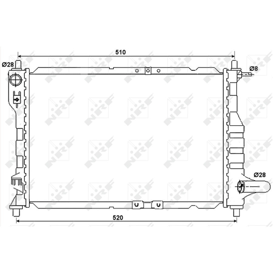 Nrf Radiators Radiateur NRF 53068A - Norauto
