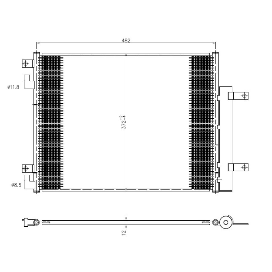 Condenseur Avec Déshydrateur Nrf 350506 Easy Fit