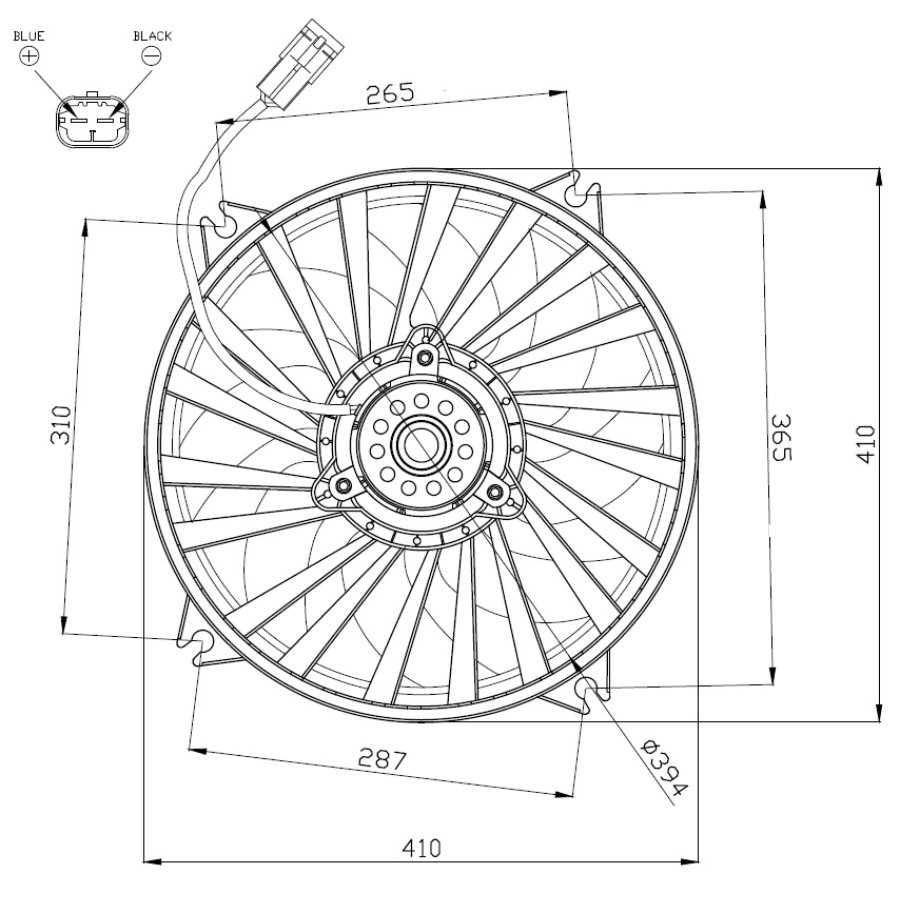 Ventilateur De Refroidissement Moteur Nrf 47962