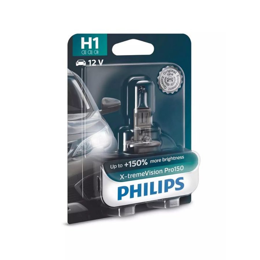 1 Ampoule Philips H1 X-treme Vision Pro150 12v 55w