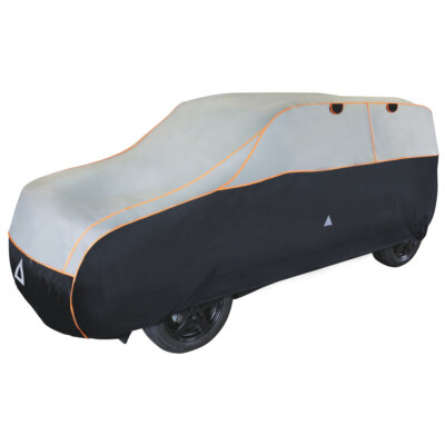 Demi-bâche adaptée à Fiat 500X 2015-actuel Housse de voiture compacte en  route ou au camping