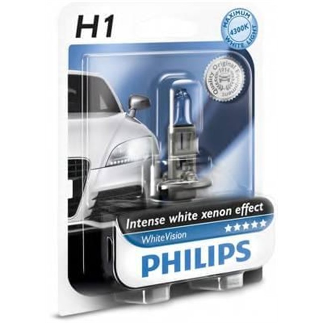 1 Ampoule PhilipsH1 Whitevision 55 W 12 V