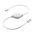 C&acirc;ble r&eacute;tractable USB Lightning TNB blanc