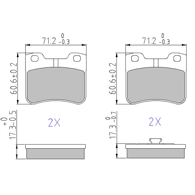 4 Plaquettes De Frein Norauto Nrp1109