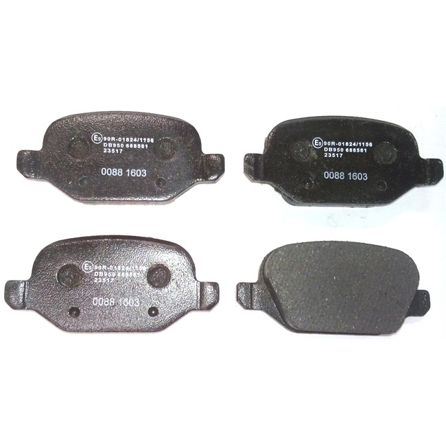 4 Plaquettes De Frein Norauto Nrp1349