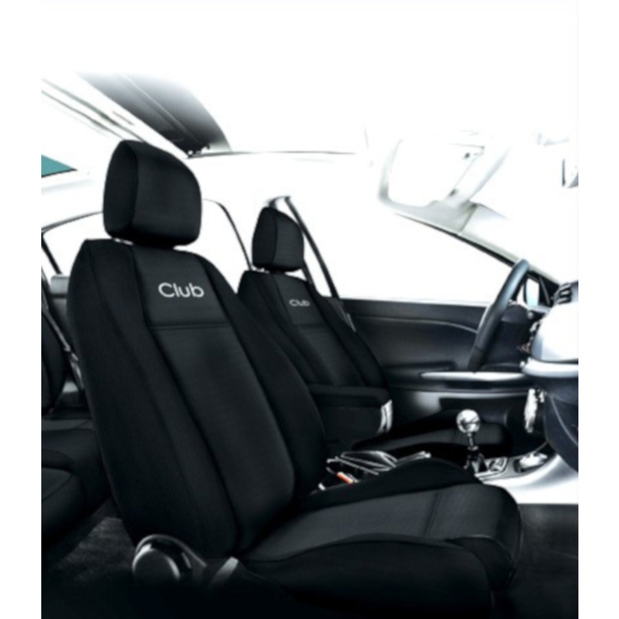 Jeu De Housses Sur Mesure 2 Sièges Avant Voiture Bancarel Tissu Club Cl1