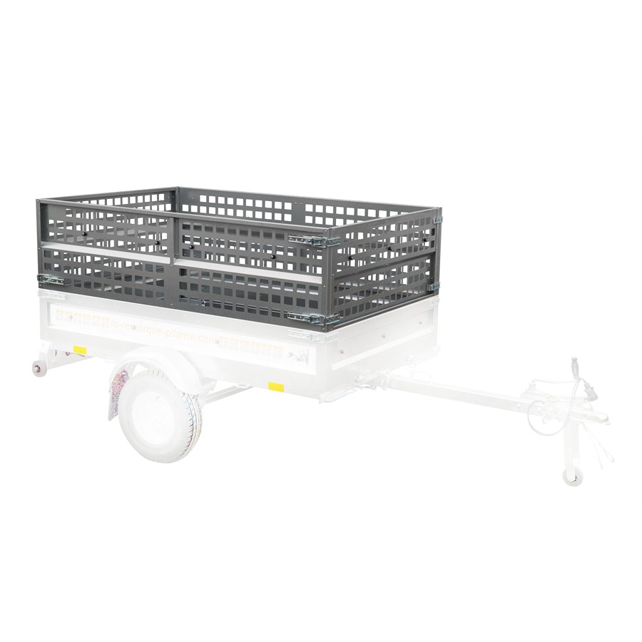 4 Rehausses Grillagées Pour Remorque La Remorque Pliante