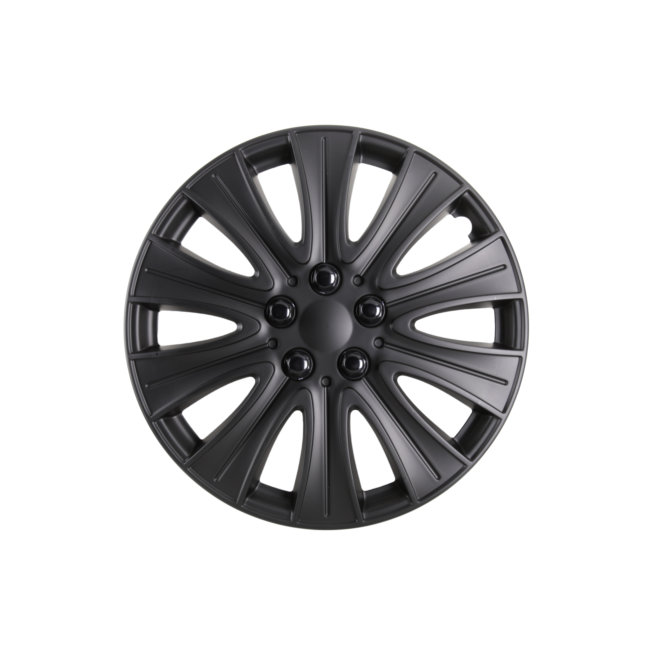 4 Enjoliveurs Noir Brillant Norauto 16 Pouces