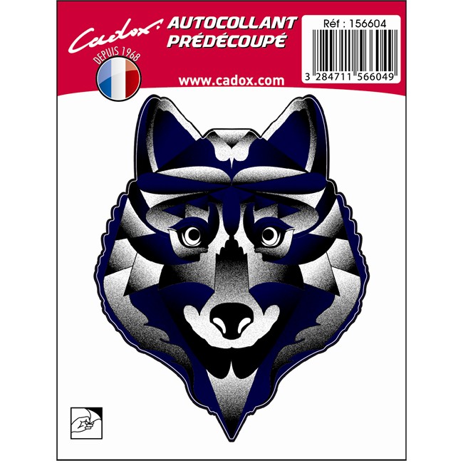 1 Sticker Autocollant Cadox Loup
