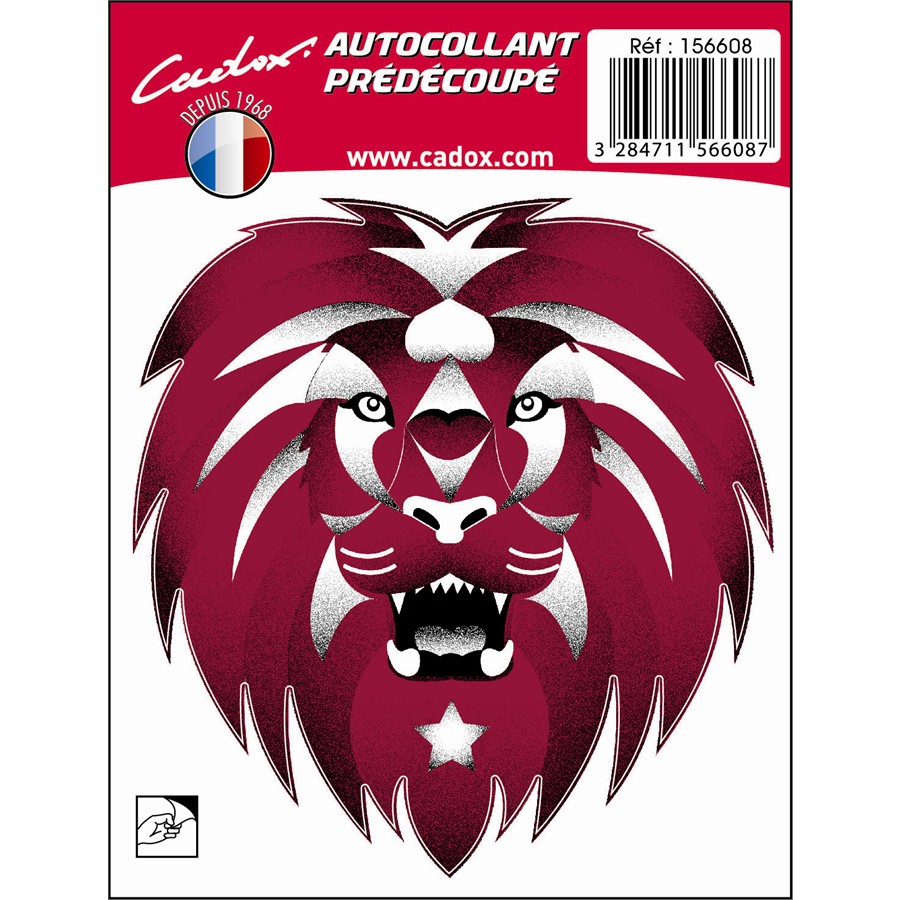 1 Sticker Autocollant Cadox Lion