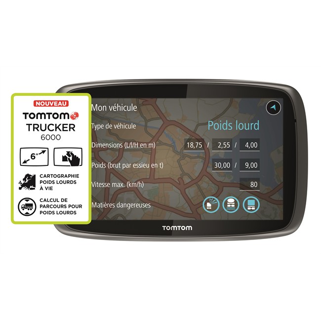 GPS poids lourd TOMTOM Trucker 6000 Norauto.fr