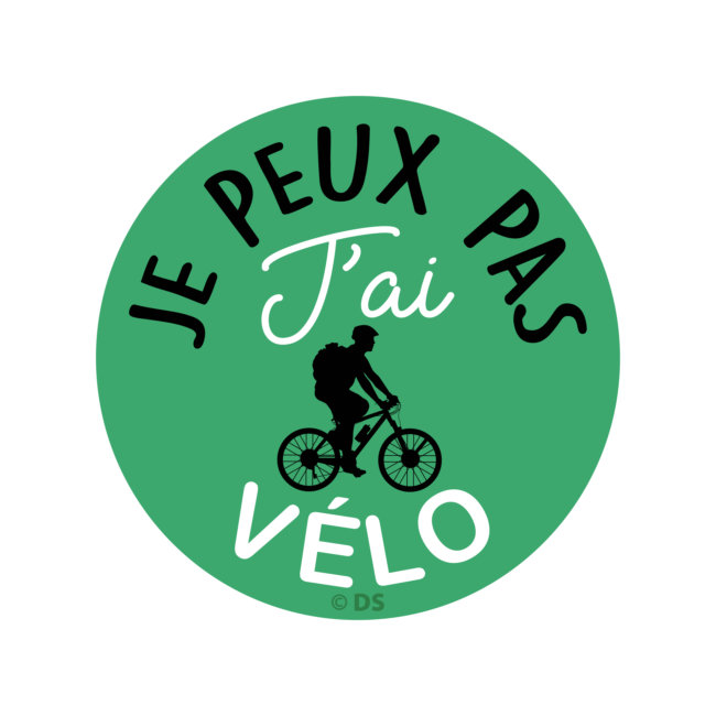 1 Sticker Autocollant Cadox je Peux Pas J'ai Velo