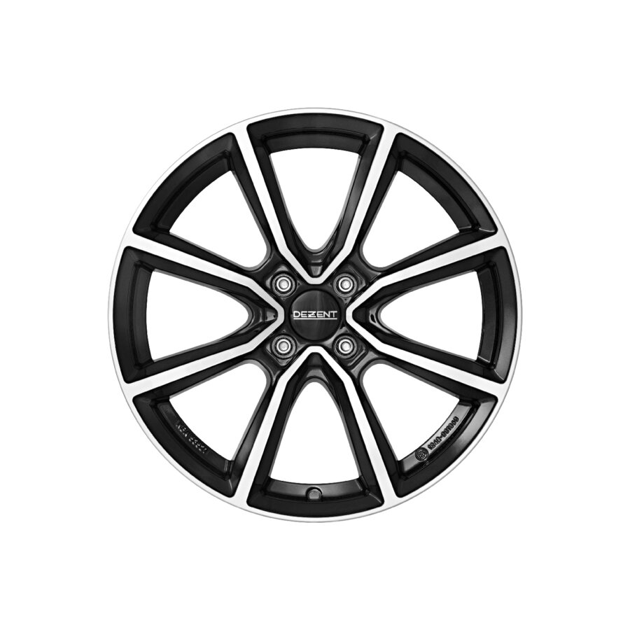 Jante Alu Dezent Tz - 15 Pouces - Noir Face Polie
