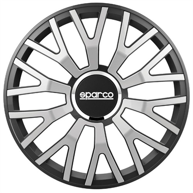 Jeu D'enjoliveurs Sparco Varese 15 Pouces Argent/noir  SP Varese 15 Pouces Argent Noir
