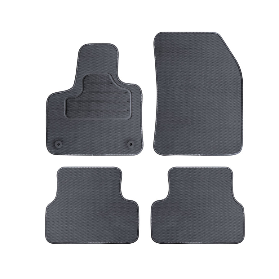 Jeu Complet De Tapis Sur Mesure En Pvc/tpr Norauto Noir