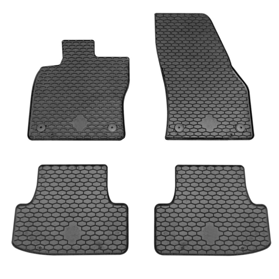 Jeu Complet De Tapis Sur Mesure En Caoutchouc Norauto Noir