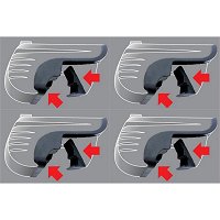 TECE profil Kit de plaque d'acier pour la fixation de barres d'appui TECE profil Kit de plaque d'acier pour la fixation de barres d'appui