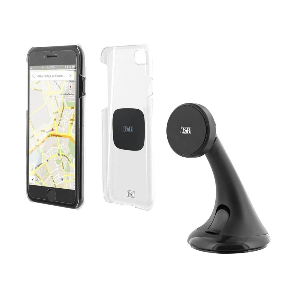 Support Smartphone Ventouse Universel - Fixation Tableau De Bord Et Pare-brise - NFC Intégré - Rotation 360°