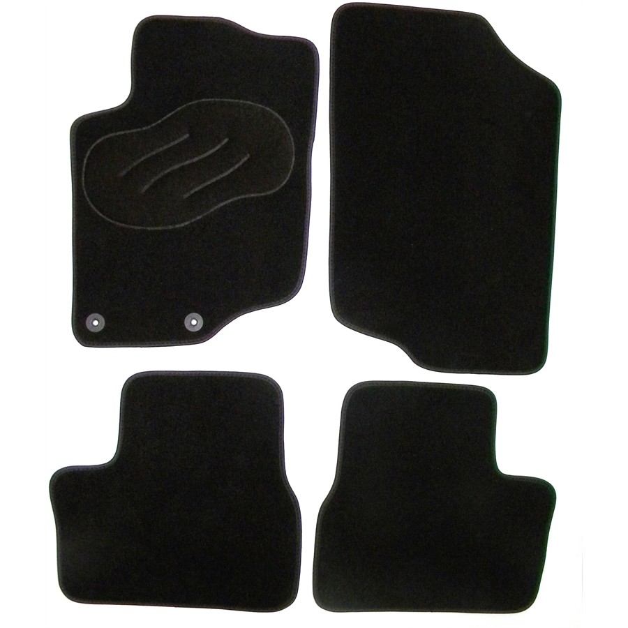 NORAUTO Jeu Complet De Tapis Sur Mesure Noir En Moquette 