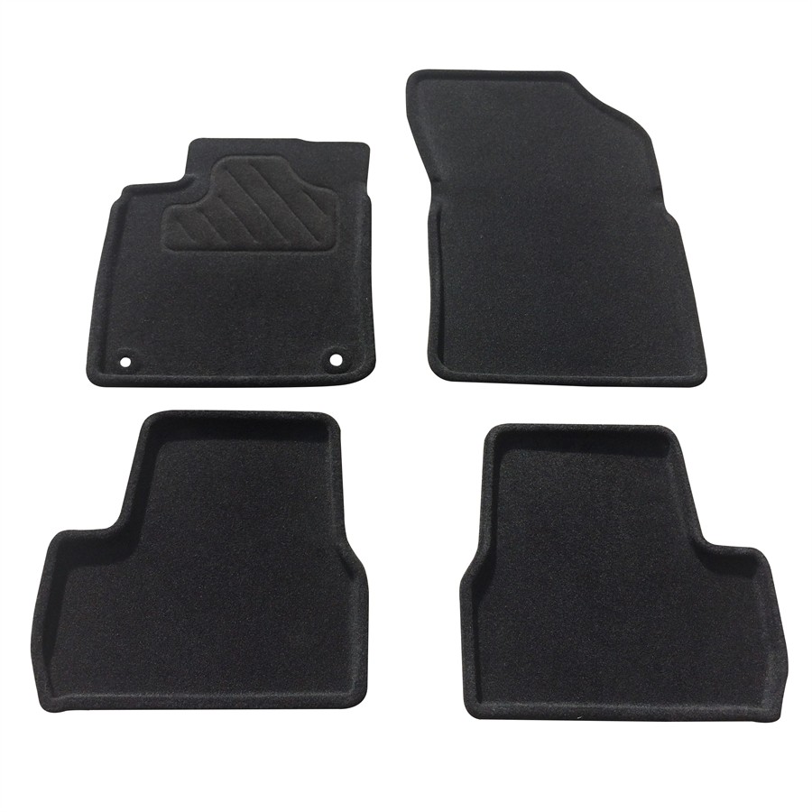 4 Tapis Baquet Sur Mesure En Moquette Customagic Noirs
