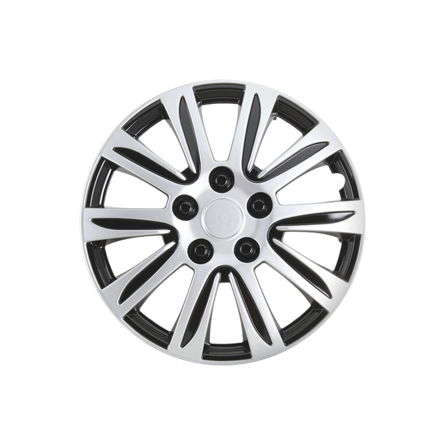 4 Enjoliveurs Gris/noir Norauto 15 Pouces