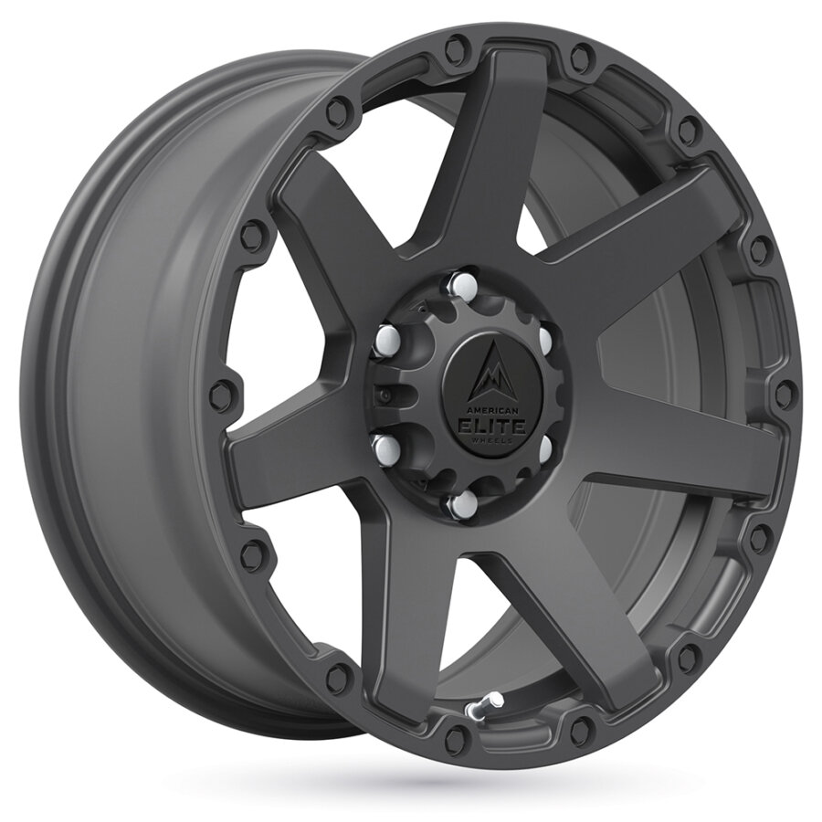 Jante Alu American Elite Wheels Peacemaker - 17 Pouces - Noir Mat