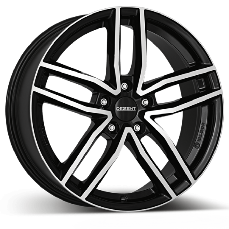 Jante Alu Dezent Tz - 17 Pouces - Noir Face Polie