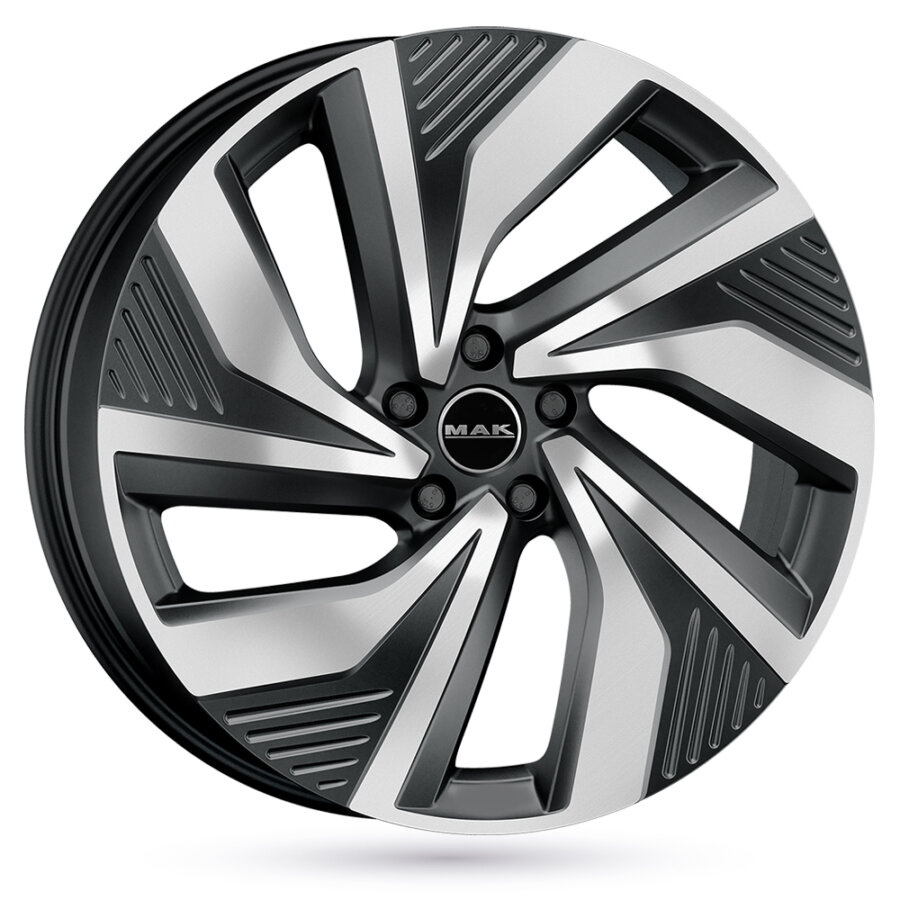 Jante Alu Mak Electra - 19 Pouces - Noir Face Polie
