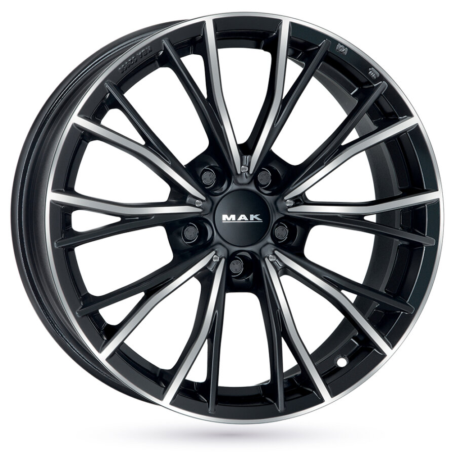 Jante Alu Mak Mark - 18 Pouces - Noir Face Polie