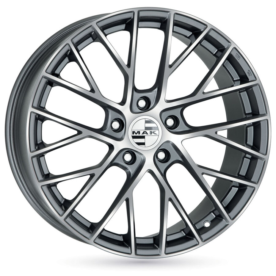 Jante Alu Mak Monaco - 20 Pouces - Gunmetal Face Polie