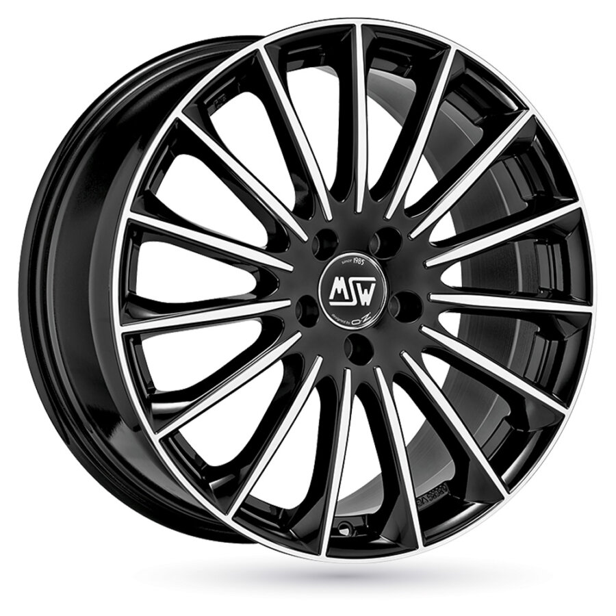 Jante Alu Msw Msw 30 - 19 Pouces - Black Glossy Bord Poli