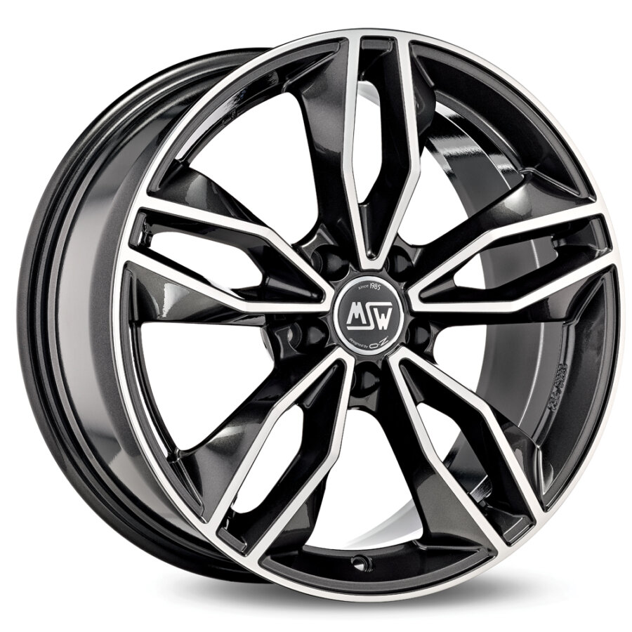 Jante Alu Msw Msw 71 - 17 Pouces - Gris Brillant Face Polie
