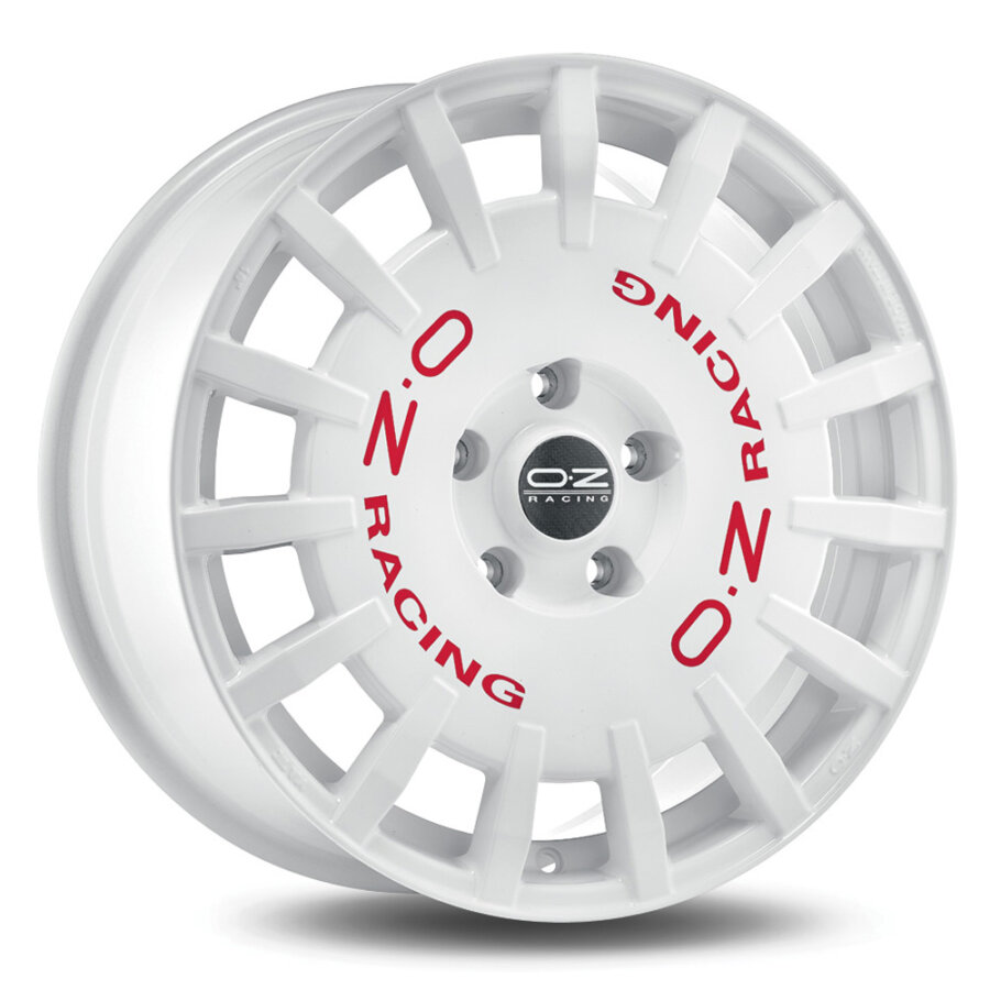 Jante Alu Oz Rally Racing - 19 Pouces - Blanc Lettre Rouge