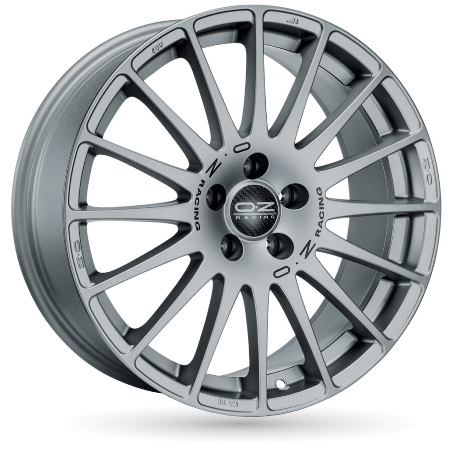 Jante Alu Oz Superturismo Gt - 15 Pouces - Gris Lettre Noire