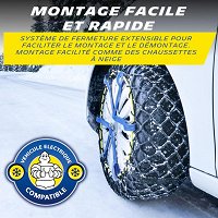 2 Chaînes à Neige Michelin Easy Grip N°J11 - Neuves Homologuées - Montagne Neige