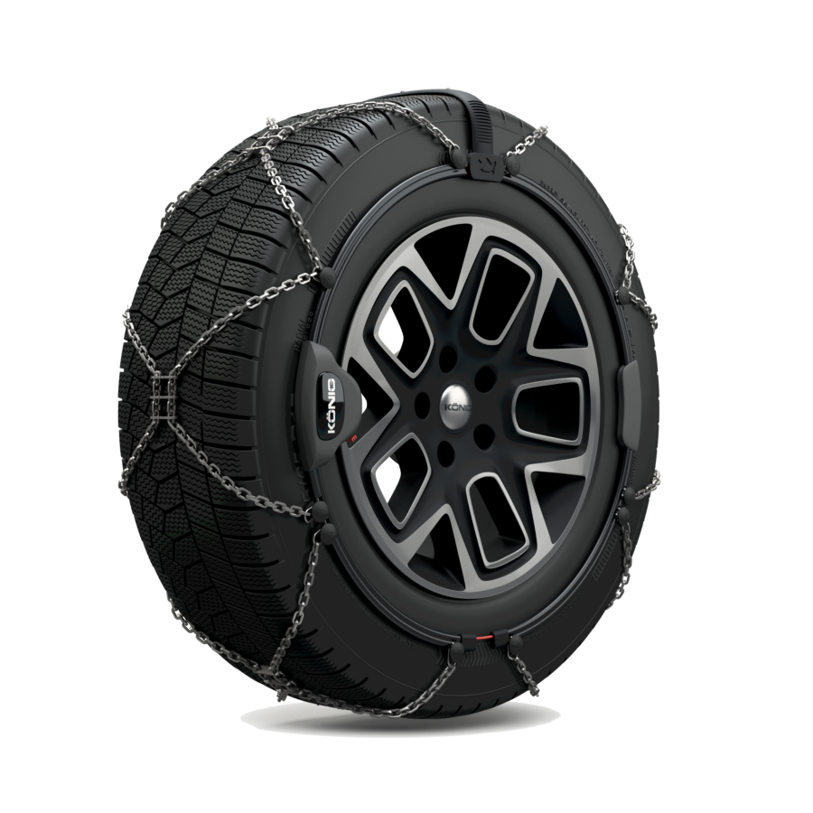 2 Chaînes Neige Métalliques Classiques Konig Reflex Cross 228