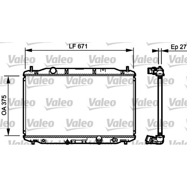Radiateur De Refroidissement Valeo 735242