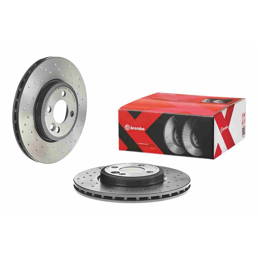 2 Disques De Frein Brembo Vernis Uv 09.a047.3x