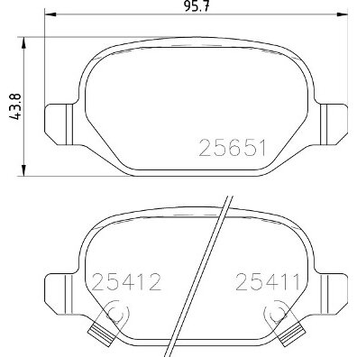 4 Plaquettes De Frein Brembo P23151