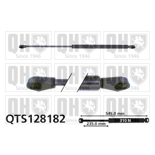 Vérin De Coffre Quinton Hazell Qts128182