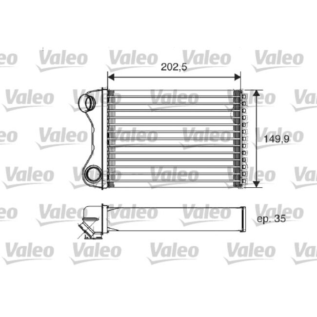 Radiateur De Chauffage Valeo 812211