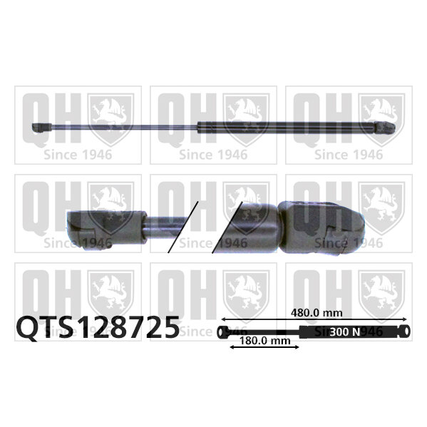 Vérin De Capot Quinton Hazell Qts128725