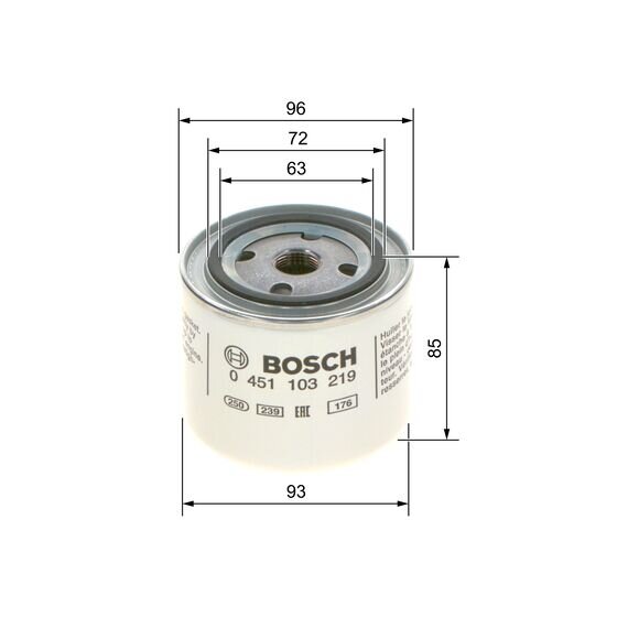 Filtre À Huile Bosch 0451103219