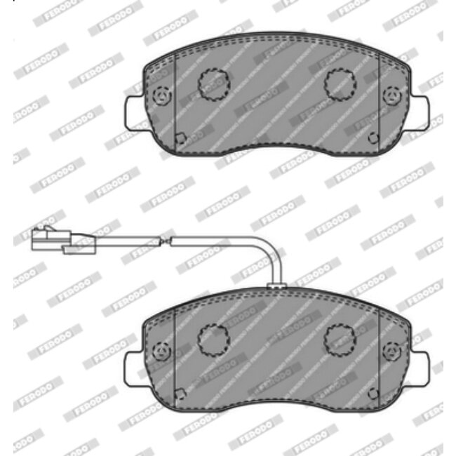 4 Plaquettes De Frein Ferodo Fvr4347