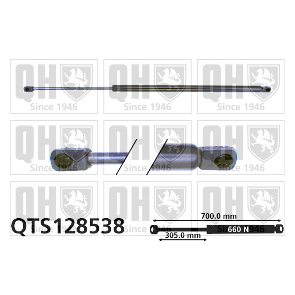 Vérin De Coffre Quinton Hazell Qts128538