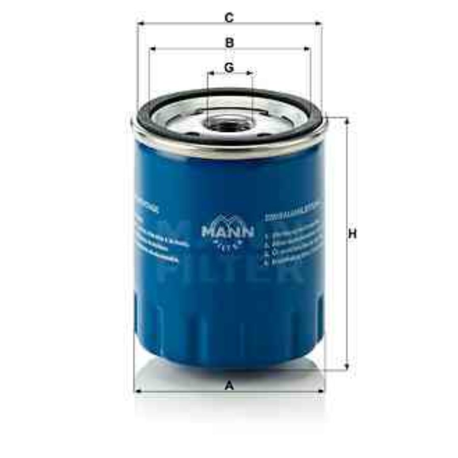 MANN FILTER Filtre a  huile MANN-FILTER W 712/15 (X1)