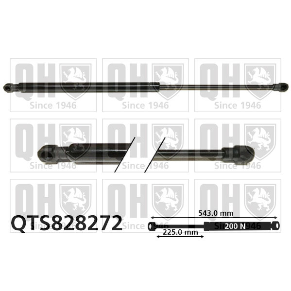 Vérin De Vitre Arrière Quinton Hazell Qts828272